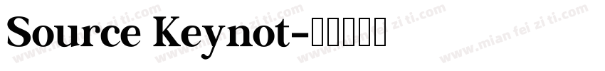 Source Keynot字体转换